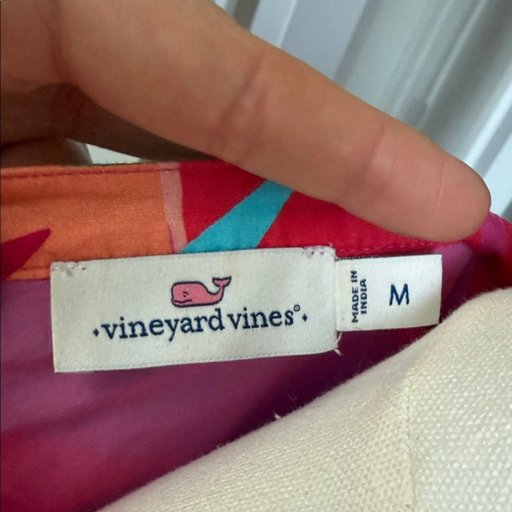 Vineyard Vines Pink Tropical Print Mini Dress - Picture 2 of 3